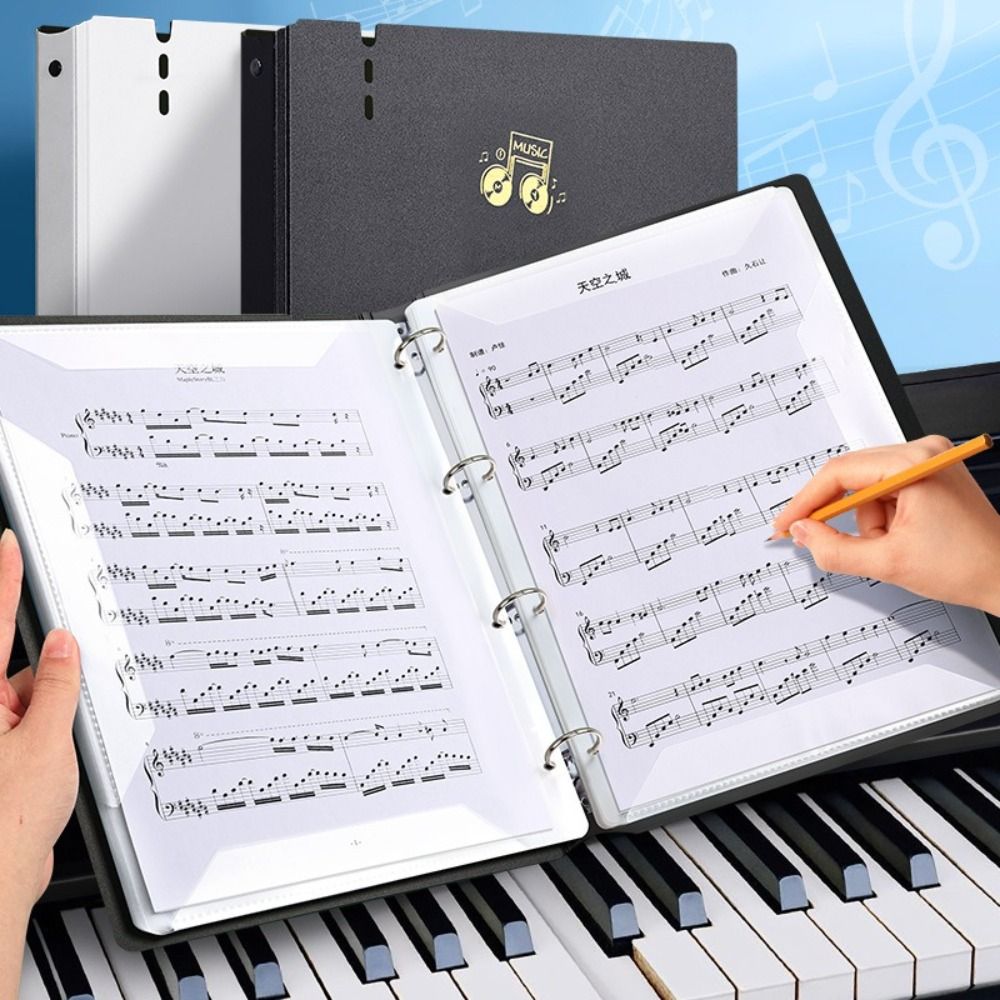 Document Scanner Portable - مجلد نقاط الموسيقى البلاستيكية الإبداعية A4