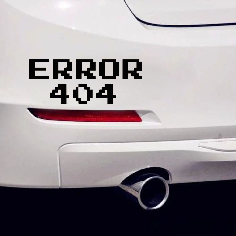 Trending Tech Accessories - ملصق سيارة بتصميم خط بيكسل Error