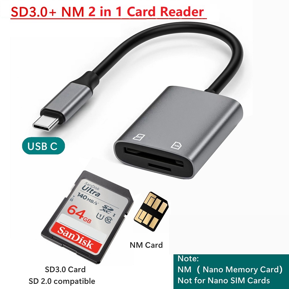 Type C Multiport Adapter - قارئ بطاقات نانو من نوع C