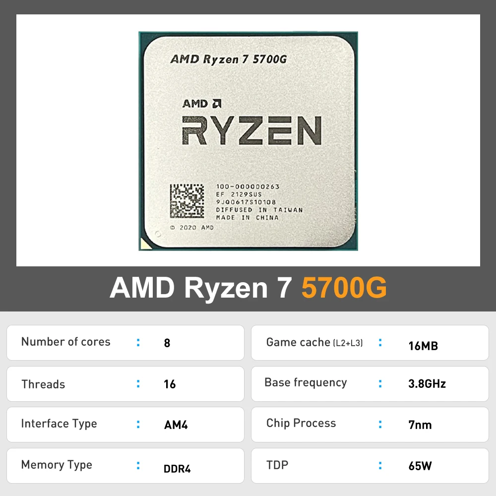 معالج AMD Ryzen 7 5700G للرسوم - مراجعة Amd Cpu Ryzen 7 وسعره