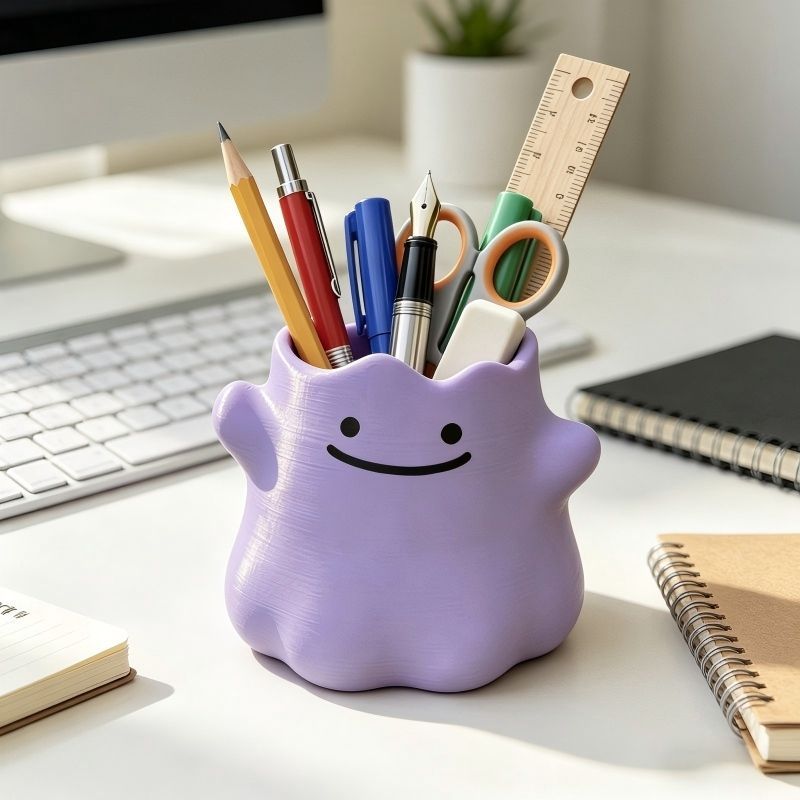 حامل أقلام على شكل شخصية كرتون - مراجعة Tech Accessories For Office Desk وسعره