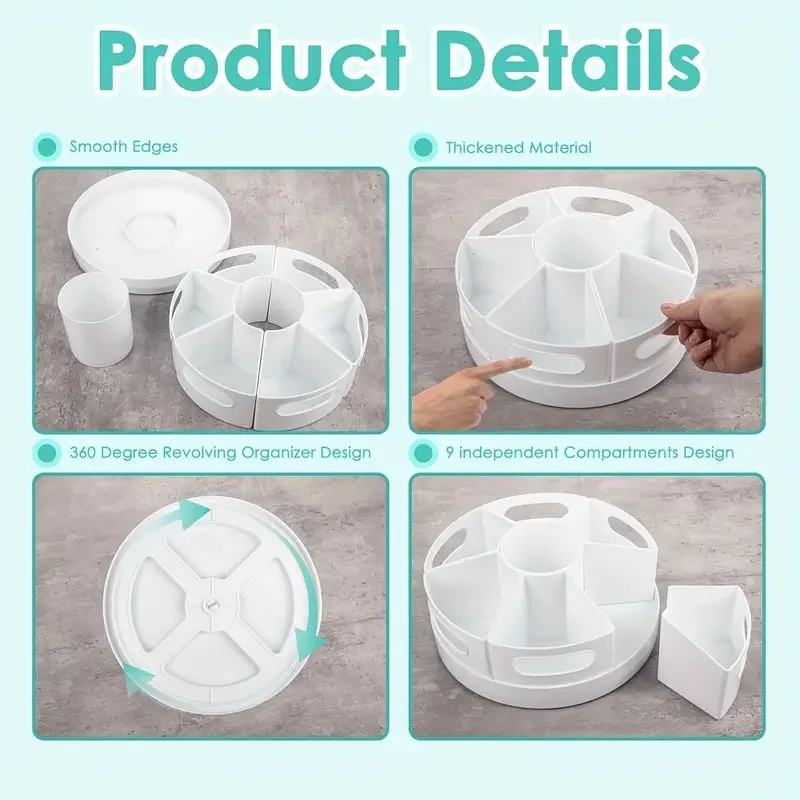 منظم مكتب دوار 360 درجة مع 7 ص - مراجعة Tech Accessories For Office Desk وسعره