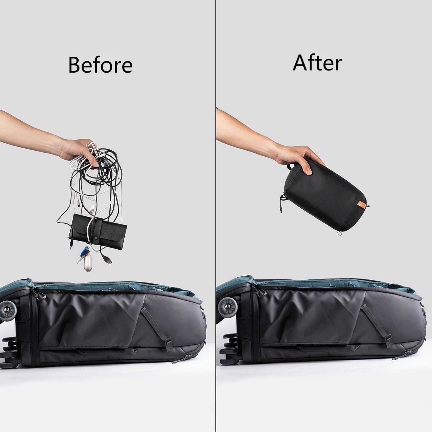 حقيبة منظمة إلكترونية محمولة م - مراجعة Tech Accessories Travel Organizer Pouch وسعره