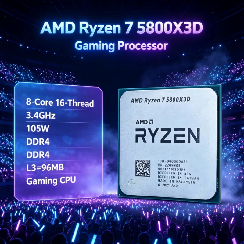 معالج ألعاب AMD R7 5800X3D بسع - مراجعة Amd Cpu Ryzen 7 وسعره