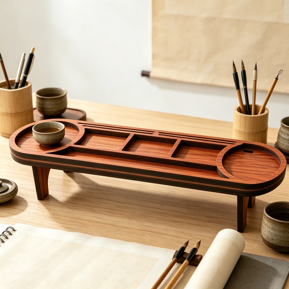 منظم مكتب خشبي مع حامل هاتف، ر - مراجعة Tech Accessories For Office Desk وسعره