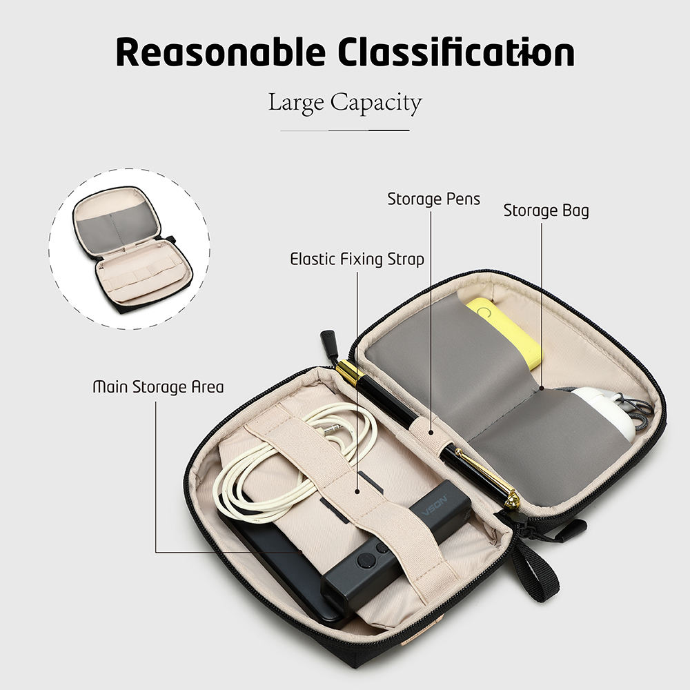 حقيبة تنظيم إلكترونيات كبيرة ا - مراجعة Tech Accessories Travel Organizer Pouch وسعره