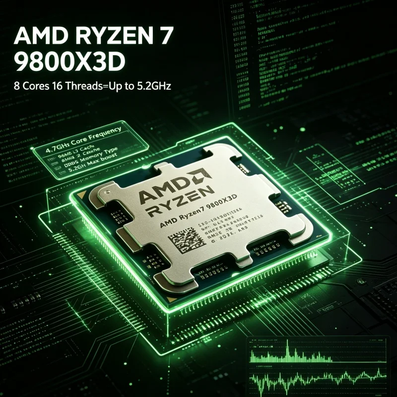 معالج AMD Ryzen 7 9800X3D X3D  - مراجعة Amd Cpu Ryzen 7 وسعره