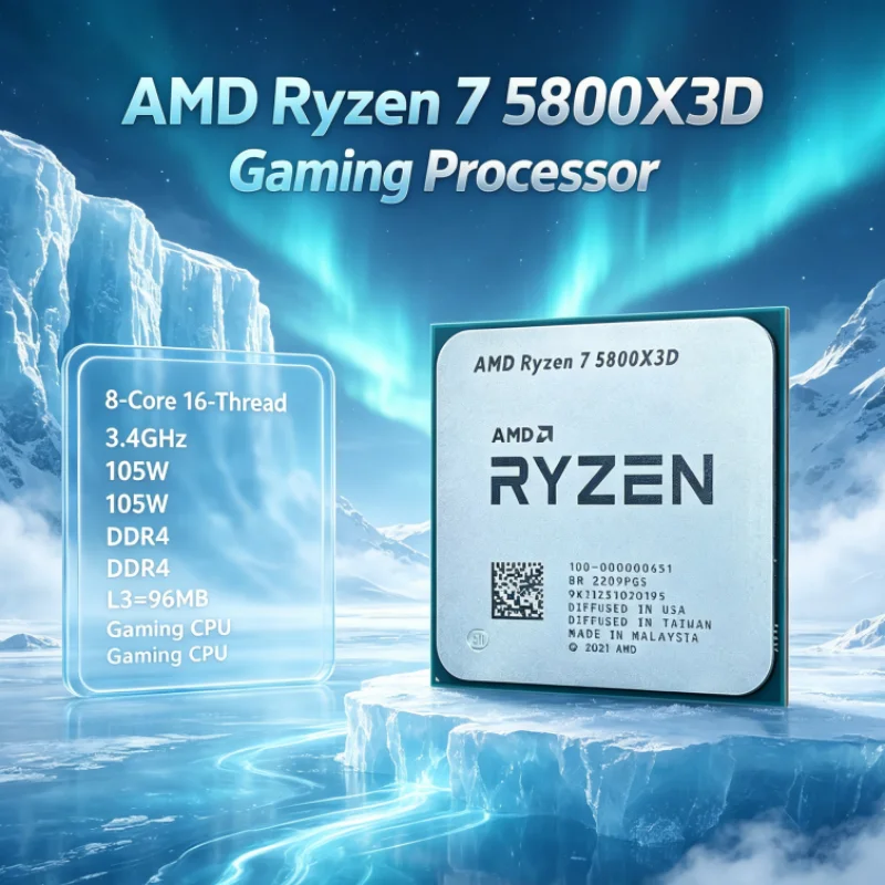 معالج ألعاب AMD R7 5800X3D بسع - مراجعة Amd Cpu Ryzen 7 وسعره