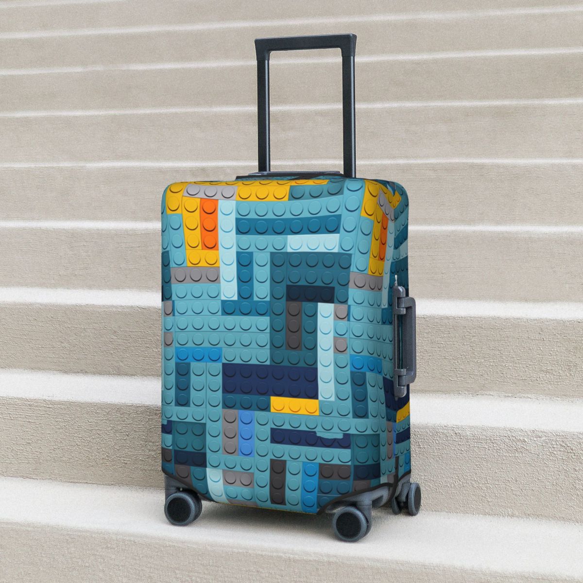 غطاء حقيبة سفر بتصميم مكعبات ب - مراجعة Tech Accessories Travel وسعره