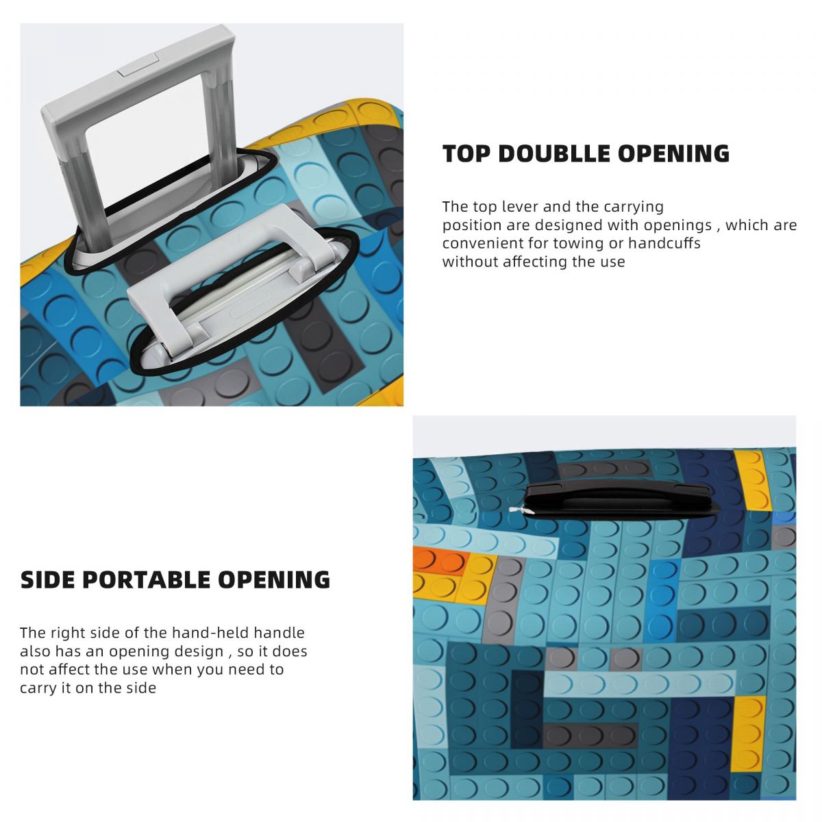 غطاء حقيبة سفر بتصميم مكعبات ب - مراجعة Tech Accessories Travel وسعره